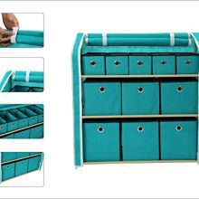 HOMEFORT Multi-Bin Storage Shelf 11 Drawers Storage