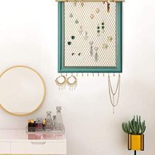Organizer Frame Wall Mounted Jewelry Holder Vintage