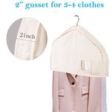 Cotton Shoulder Covers for Clothes Hanging Breathable Garment Bag Clothing Dust Protector Closet Storage