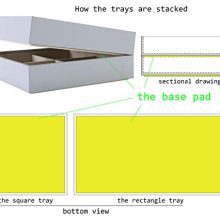 Trays Closet Dresser Drawer Organizer
