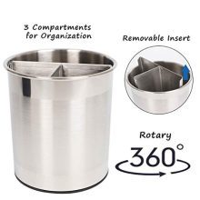 Hillbond Rotating Utensil Holder Utensil Crock