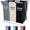 Hamper Sorter Basket Bin Foldable with Aluminum Frame