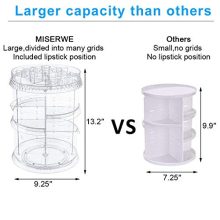 Organize Like a Pro: 360° Rotating Makeup Organizer | Miserwe