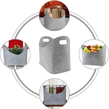 LIMEIDE Large Firewood Basket Storage, Felt Bag Shopping