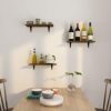 Wall Mounted Shelf Organizer Set of 3 for Living Room