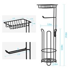 XEEX Toilet Paper Holder Stand, Free Standing Toilet Tissue Holder