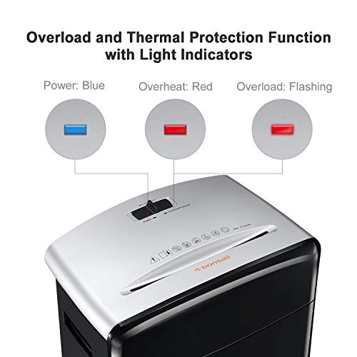 Bonsaii 10-Sheet High-Security Micro-Cut Paper Shredder