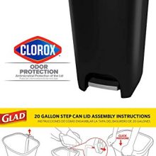 GLAD 74L Extra Capacity Plastic Step Can