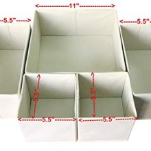 Foldable Cloth Storage Box Closet Dresser for Underwear, Bras, Socks