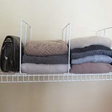 Organized with Closet Wire Shelf Dividers - Set of 8