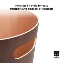 Umbra Woodrow 2 Gallon Modern Wooden Trash Can
