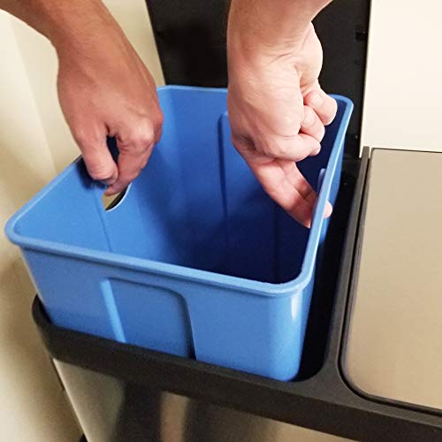 Dual Step Trash Can & Recycle 16 Gallon