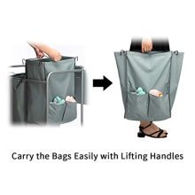 PARANTA Foldable Ironing Board Laundry Sorter Cart