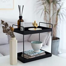 Space-Saving Marvel: 2-Tier Standing Rack for Countertop Storage