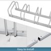 4-Bike Bicycle Floor Parking Rack - Protect and Organize Your Bikes