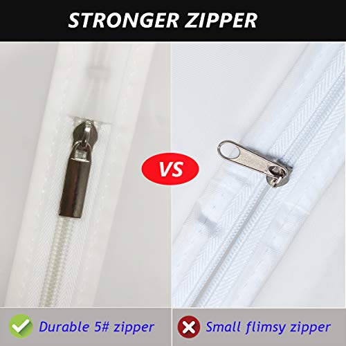 KEEGH Clear Garment Bags Long Dress Jacket Cover