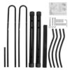 2-Bike Floor Stand: Metal Garage Storage Parking Rack for Efficient Bicycle Organization
