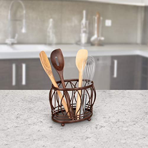 Countertop Organizer Traditional Style Utensil Crock for Kitchen