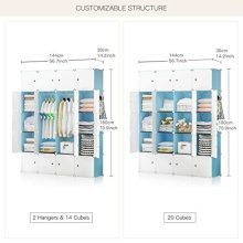 YOZO Portable Closet Wardrobe Cube Storage Organizer