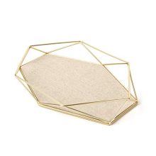 Umbra Prisma Tray, Geometric Plated Jewelry Storage