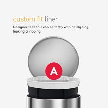 simplehuman Gallon Round Bathroom Step Trash Can