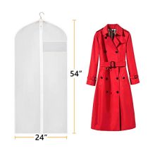 KEEGH Clear Garment Bags Long Dress Jacket Cover