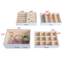 Huge Jewelry Box Mirrored Watch Organizer Necklace Ring