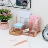 Rosework Rose Gold Desk Organizer for Women
