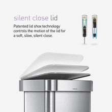 Hands-Free Kitchen Step Trash Can with Soft-Close