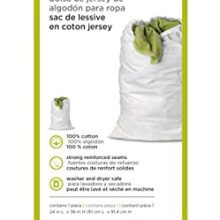 Honey-Can-Do Cotton Laundry Bag, White, One Size