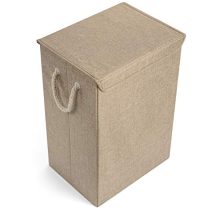 Collapsible Laundry Hamper with Lid and Liner