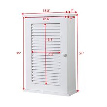 JAXSUNNY 21”H Modern Wall-Mounted Floating Storage Medicine Cabinet