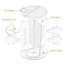 360° Rotating Makeup Organizer Carousel Vanity