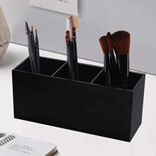 Black Makeup Brush Holder Organizer