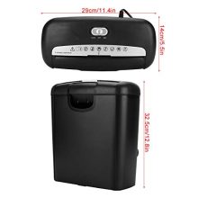 6-Sheet Paper Shredder for Home Office - Electric Credit Card Shredder with 2.6 Gallon Wastebasket