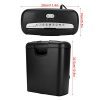 High-Security 6-Sheet Electric Credit Card Shredder – Quiet, Efficient & Compact for Home Office Use