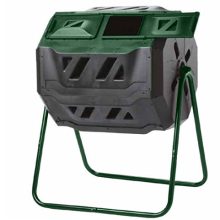 Dual Chamber Composter On Two-Leg Stand