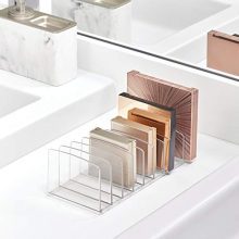 Clarity BPA-Free Plastic Divided Makeup Palette Organizer