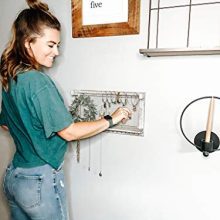 Rustic Jewelry Organizer Wall Mounted Jewelry Holder