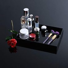 Waterproof Acrylic Vanity Tray Bathroom Organizer for Change, Coin, Key
