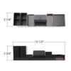 Desk Organizer with Adjustable Pen Holder, Pencil Cup