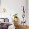 HOUSE DAY Entryway Coat Rack Stand Metal Coat Tree
