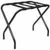 King's Brand Furniture-Black Metal Foldable Luggage
