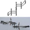 Adjustable 2 Bike Floor Parking Rack