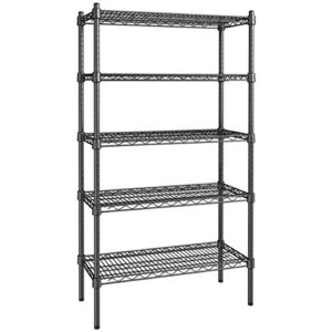 14 inch x 30 inch Certified Black Epoxy 5 Shelf Kit