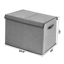 Toy Chest Storage Organizer with Flip-Top Lid