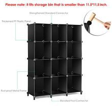 Organizer for Bedroom Book Shelf 12-Cube