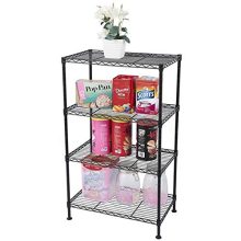 Vacclo 4-Tier Wire Shelving 4 Shelves Unit Metal Storage