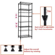 Metal Storage Rack Adjustable Shelves for Laundry