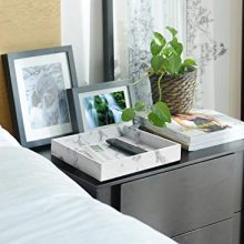 HofferRuffer Faux Leather Desktop Organizer Trays